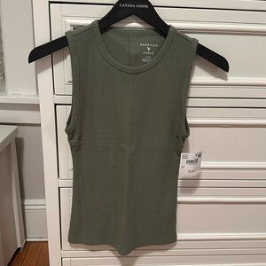 American Eagle Tank Top Olive Green Small